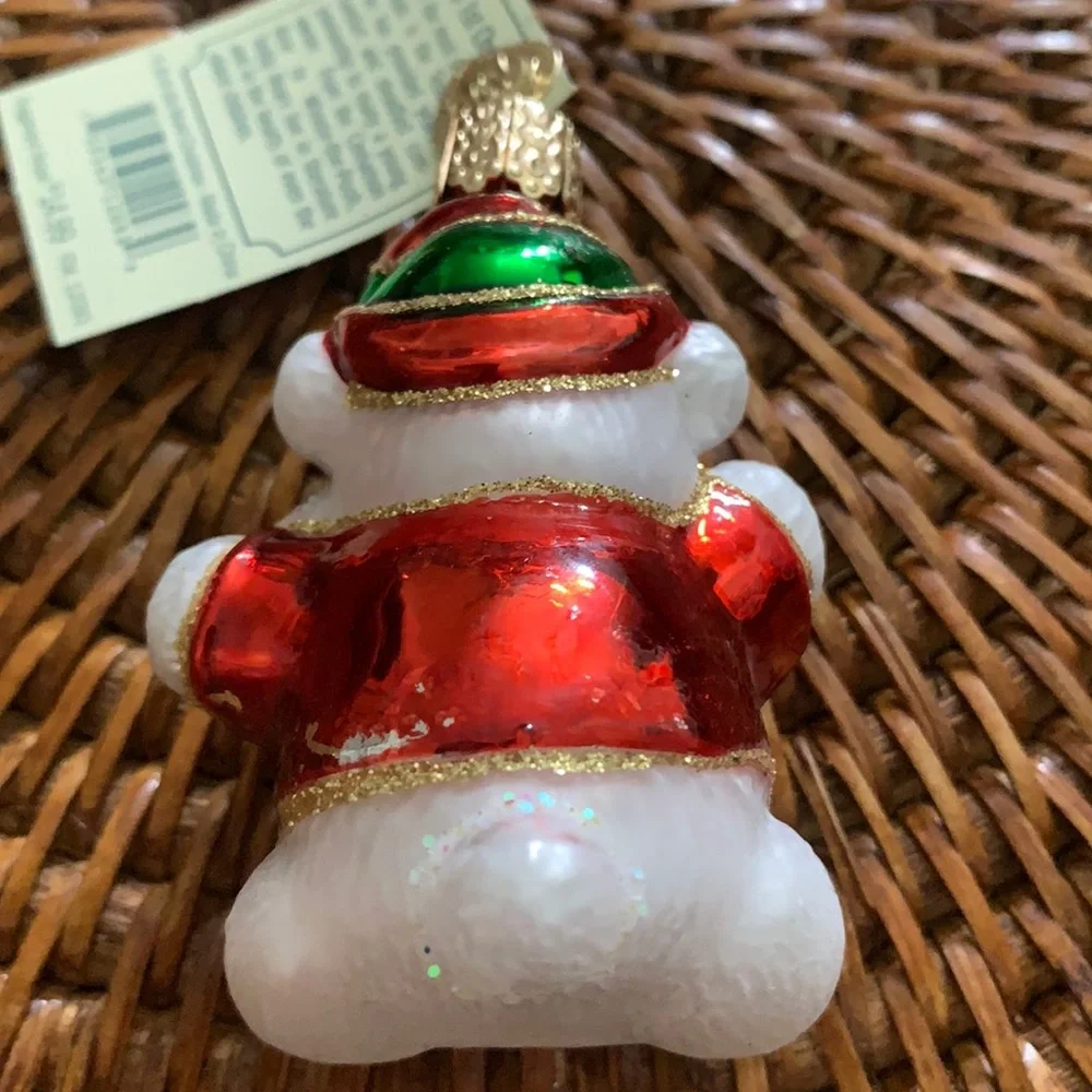 Old World Christmas Hanging Ornament Baby’s 1st Christmas Bear Please Read NWT